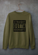 Load image into Gallery viewer, Harry Potter Hogwarts Unisex Sweatshirt for Men/Women-S(40 Inches)-Olive Green-Ektarfa.online
