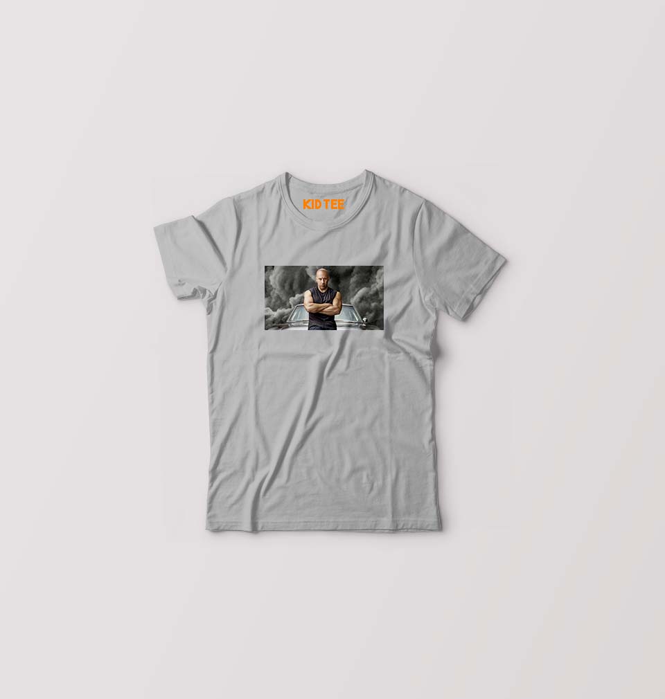 Fast X Vin Diesel Kids T-Shirt for Boy/Girl-Grey-Ektarfa.online