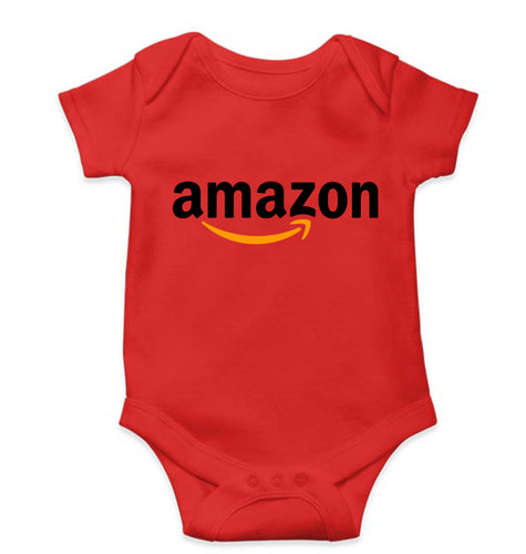 Amazon Kids Romper For Baby Boy/Girl-0-5 Months(18 Inches)-Red-Ektarfa.online