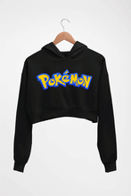 Load image into Gallery viewer, Pokémon Crop HOODIE FOR WOMEN-Black-Ektarfa.online
