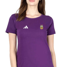 Load image into Gallery viewer, Argentina Football T-Shirt for Women-Purple-Ektarfa.online
