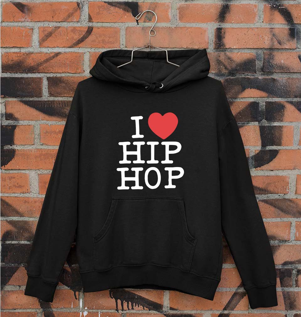 I Love Hip Hop Unisex Hoodie for Men/Women-Black-Ektarfa.online