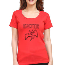 Load image into Gallery viewer, Led Zeppelin T-Shirt for Women-Red-Ektarfa.online
