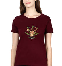 Load image into Gallery viewer, Nate Diaz UFC Weed T-Shirt for Women-Maroon-Ektarfa.online
