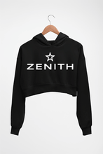 Load image into Gallery viewer, Zenith Crop HOODIE FOR WOMEN-Black-Ektarfa.online
