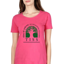 Load image into Gallery viewer, Tata Institute of Social Sciences (TISS) T-Shirt for Women-Pink-Ektarfa.online
