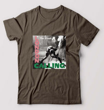 Load image into Gallery viewer, London Calling T-Shirt for Men-Olive Green-Ektarfa.online
