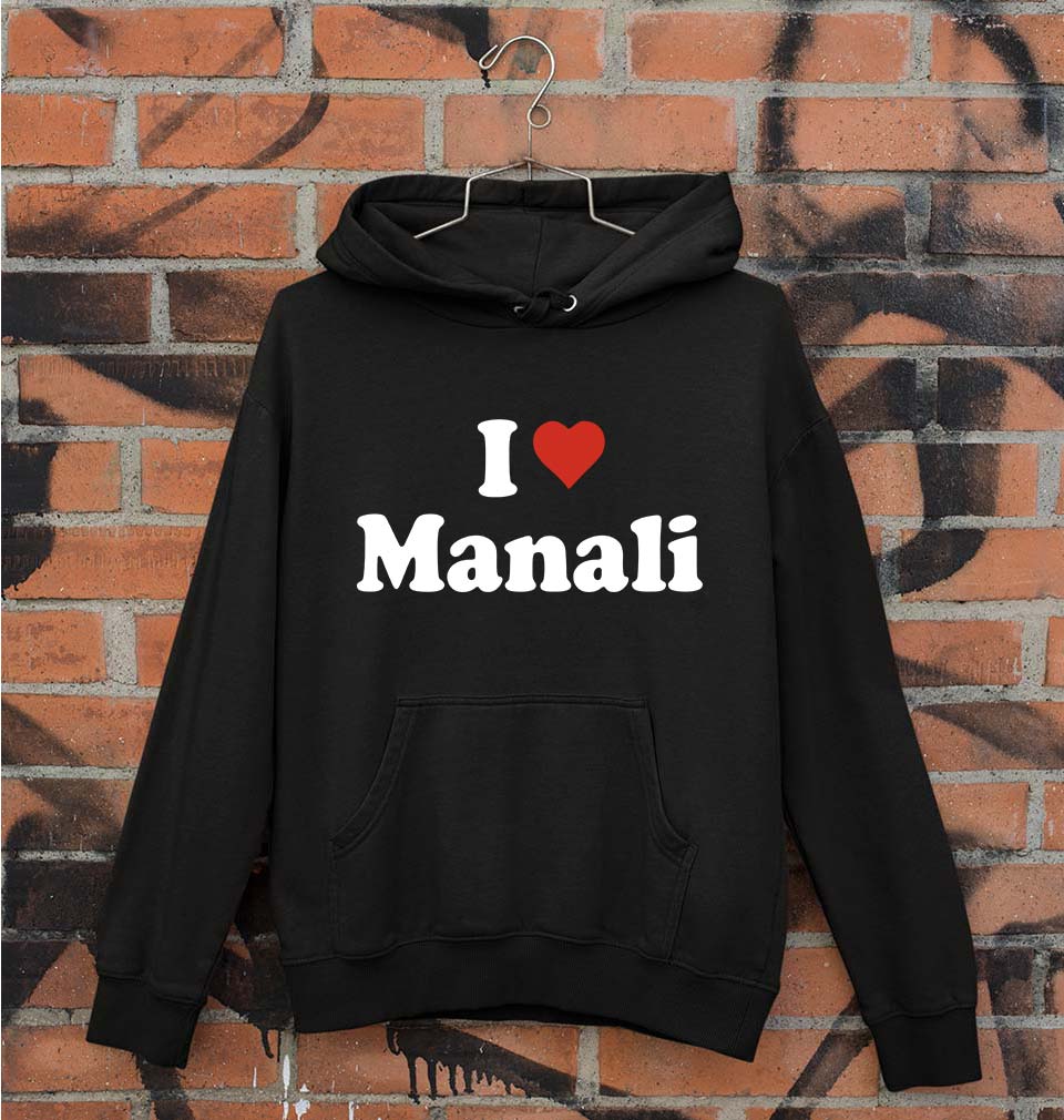 I Love Manali Unisex Hoodie for Men/Women-Black-Ektarfa.online