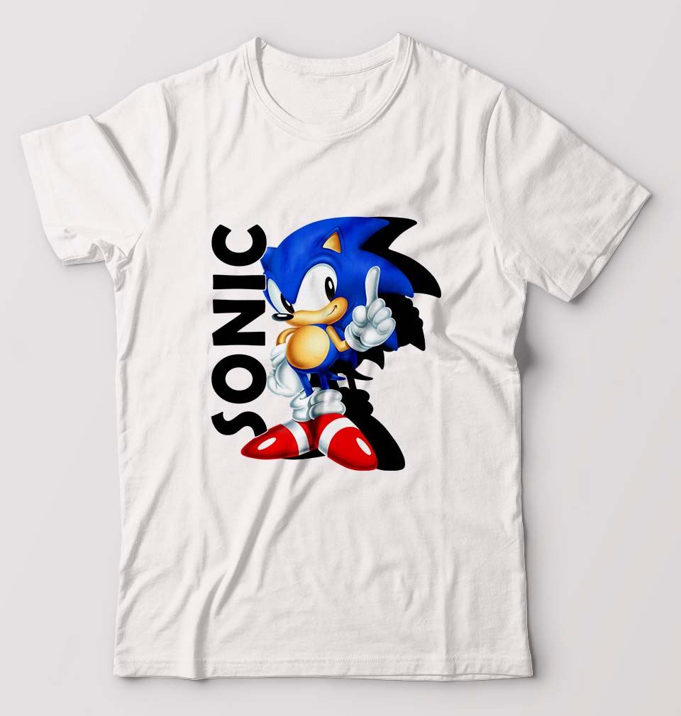 Sonic T-Shirt for Men-White-Ektarfa.online