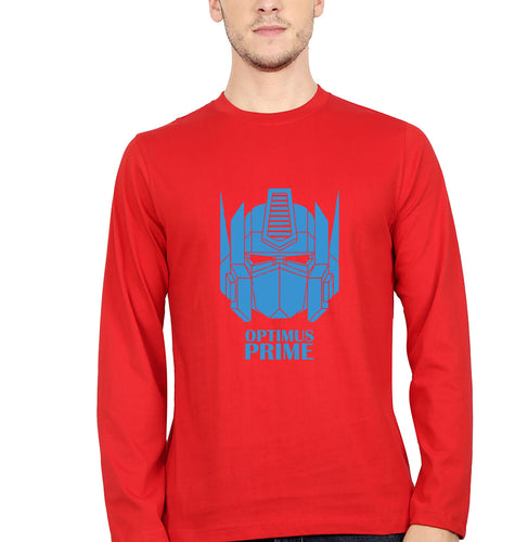 Optimus Prime Full Sleeves T-Shirt for Men-Red-Ektarfa.online
