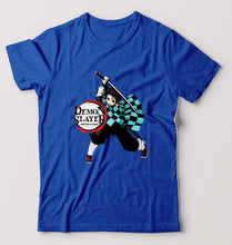 Load image into Gallery viewer, Demon Slayer T-Shirt for Men-Royal Blue-Ektarfa.online
