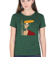 Load image into Gallery viewer, Monkey D. Luffy T-Shirt for Women-Dark Green-Ektarfa.online

