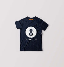 Load image into Gallery viewer, Violin Kids T-Shirt for Boy/Girl-Navy Blue-Ektarfa.online
