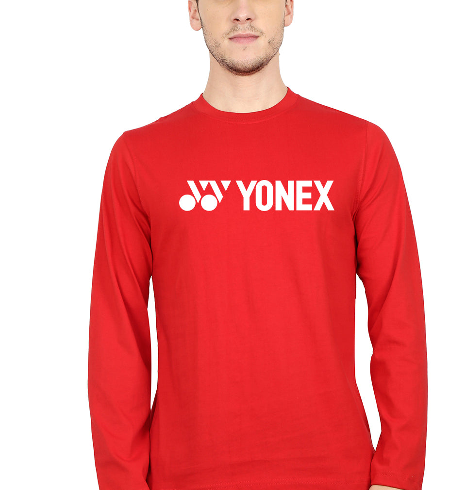 Yonex Full Sleeves T-Shirt for Men-Red-Ektarfa.online