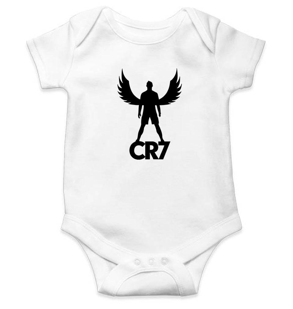 Cristiano Ronaldo CR7 Kids Romper For Baby Boy/Girl-0-5 Months(18 Inches)-White-Ektarfa.online