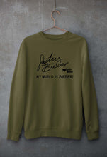 Load image into Gallery viewer, Justin Bieber Unisex Sweatshirt for Men/Women-S(40 Inches)-Olive Green-Ektarfa.online
