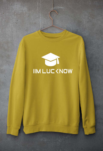IIM L Lucknow Unisex Sweatshirt for Men/Women-Mustard Yellow-Ektarfa.online