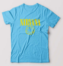 Load image into Gallery viewer, Nirvana T-Shirt for Men-Light blue-Ektarfa.online
