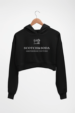 Load image into Gallery viewer, Scotch &amp; Soda Crop HOODIE FOR WOMEN-Black-Ektarfa.online
