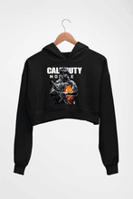 Load image into Gallery viewer, Call of Duty (COD) Crop HOODIE FOR WOMEN-Black-Ektarfa.online
