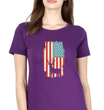 Load image into Gallery viewer, Deer T-Shirt for Women-Purple-Ektarfa.online
