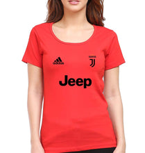 Load image into Gallery viewer, Juventus F.C. 2021-22 T-Shirt for Women-Red-Ektarfa.online
