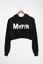 Load image into Gallery viewer, Misfits Crop HOODIE FOR WOMEN-Black-Ektarfa.online

