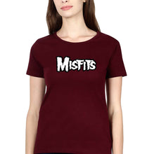 Load image into Gallery viewer, Misfits T-Shirt for Women-Maroon-Ektarfa.online
