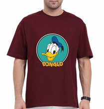 Load image into Gallery viewer, Donald Duck Oversized T-Shirt for Men-Maroon-Ektarfa.online
