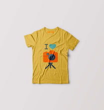 Load image into Gallery viewer, I Love Photography Kids T-Shirt for Boy/Girl-Golden Yellow-Ektarfa.online
