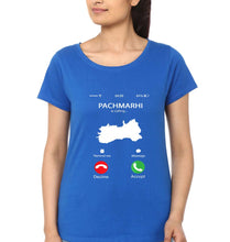 Load image into Gallery viewer, Pachmarhi Calling T-Shirt for Women-Royal Blue-Ektarfa.online
