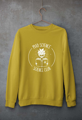 Rick and Morty Unisex Sweatshirt for Men/Women-Mustard Yellow-Ektarfa.online
