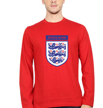 Load image into Gallery viewer, England Football Full Sleeves T-Shirt for Men-Red-Ektarfa.online
