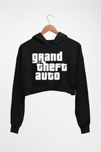 Load image into Gallery viewer, Grand Theft Auto (GTA) Crop HOODIE FOR WOMEN-Black-Ektarfa.online
