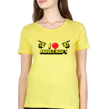 Load image into Gallery viewer, Love Minecraft T-Shirt for Women-Yellow-Ektarfa.online
