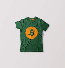 Load image into Gallery viewer, Cryptocurrency Bitcoin Kids T-Shirt for Boy/Girl-Dark Green-Ektarfa.online
