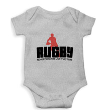 Load image into Gallery viewer, Rugby Kids Romper For Baby Boy/Girl-0-5 Months(18 Inches)-Grey-Ektarfa.online
