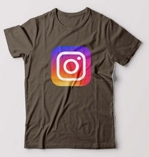 Load image into Gallery viewer, Instagram T-Shirt for Men-Olive Green-Ektarfa.online
