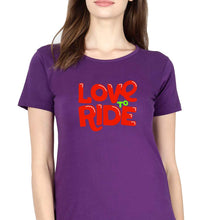 Load image into Gallery viewer, Love to Ride T-Shirt for Women-Purple-Ektarfa.online

