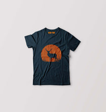 Load image into Gallery viewer, Deer Kids T-Shirt for Boy/Girl-Petrol Blue-Ektarfa.online
