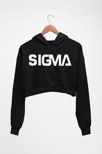 Load image into Gallery viewer, Sigma Crop HOODIE FOR WOMEN-Black-Ektarfa.online
