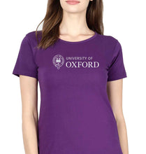 Load image into Gallery viewer, University of Oxford T-Shirt for Women-Purple-Ektarfa.online
