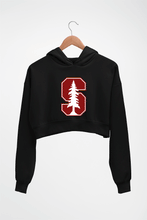 Load image into Gallery viewer, Stanford Crop HOODIE FOR WOMEN-Black-Ektarfa.online
