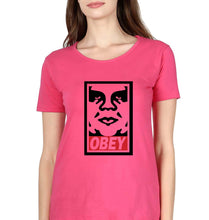 Load image into Gallery viewer, Obey T-Shirt for Women-Pink-Ektarfa.online
