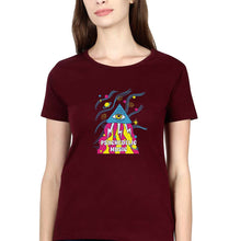 Load image into Gallery viewer, Psychedelic Music T-Shirt for Women-Maroon-Ektarfa.online
