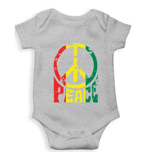 Load image into Gallery viewer, Bob Marley Peace Kids Romper For Baby Boy/Girl-0-5 Months(18 Inches)-Grey-Ektarfa.online
