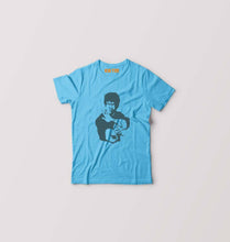 Load image into Gallery viewer, Bruce Lee Kids T-Shirt for Boy/Girl-Light Blue-Ektarfa.online
