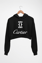 Load image into Gallery viewer, Cartier Crop HOODIE FOR WOMEN-Black-Ektarfa.online
