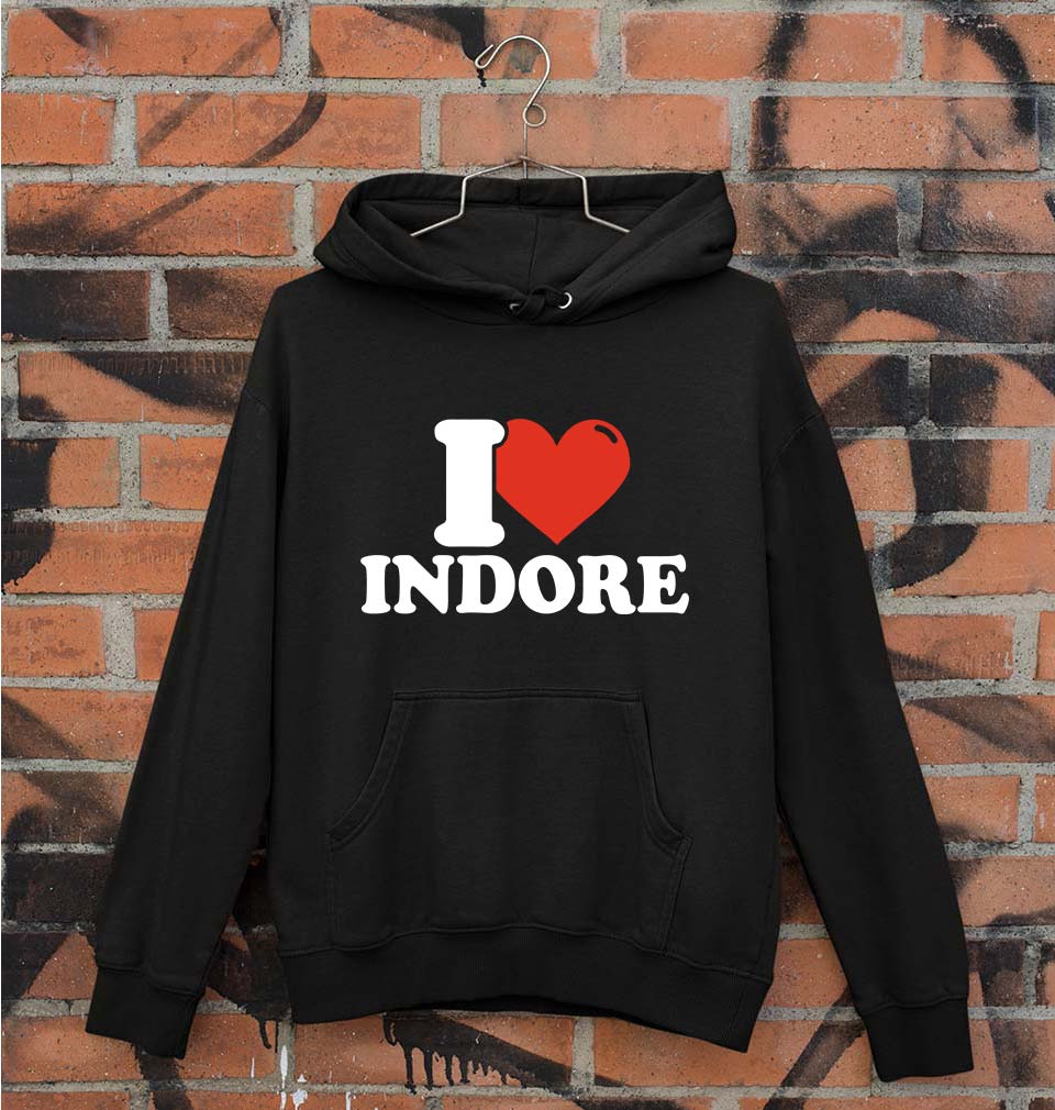 I Love Indore Unisex Hoodie for Men/Women-Black-Ektarfa.online