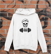 Load image into Gallery viewer, Gym Train Hard Unisex Hoodie for Men/Women-White-Ektarfa.online

